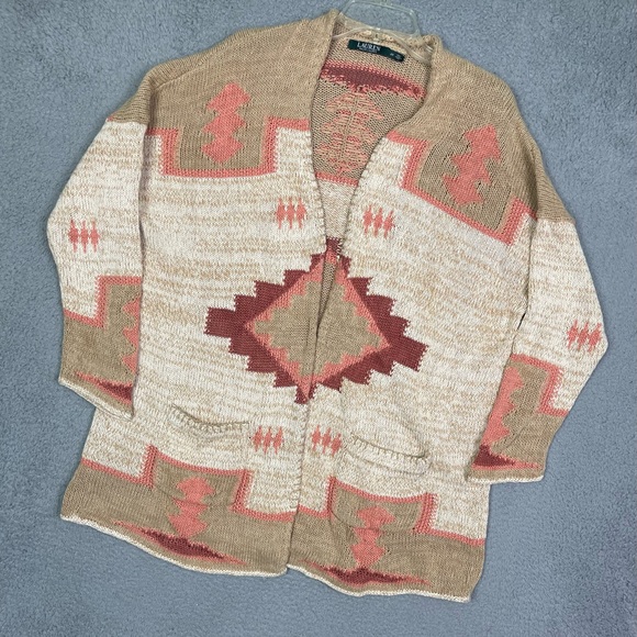Polo Ralph Lauren Sweaters - Lauren Ralph Lauren Southwestern Aztec Knit Cardigan Sweater